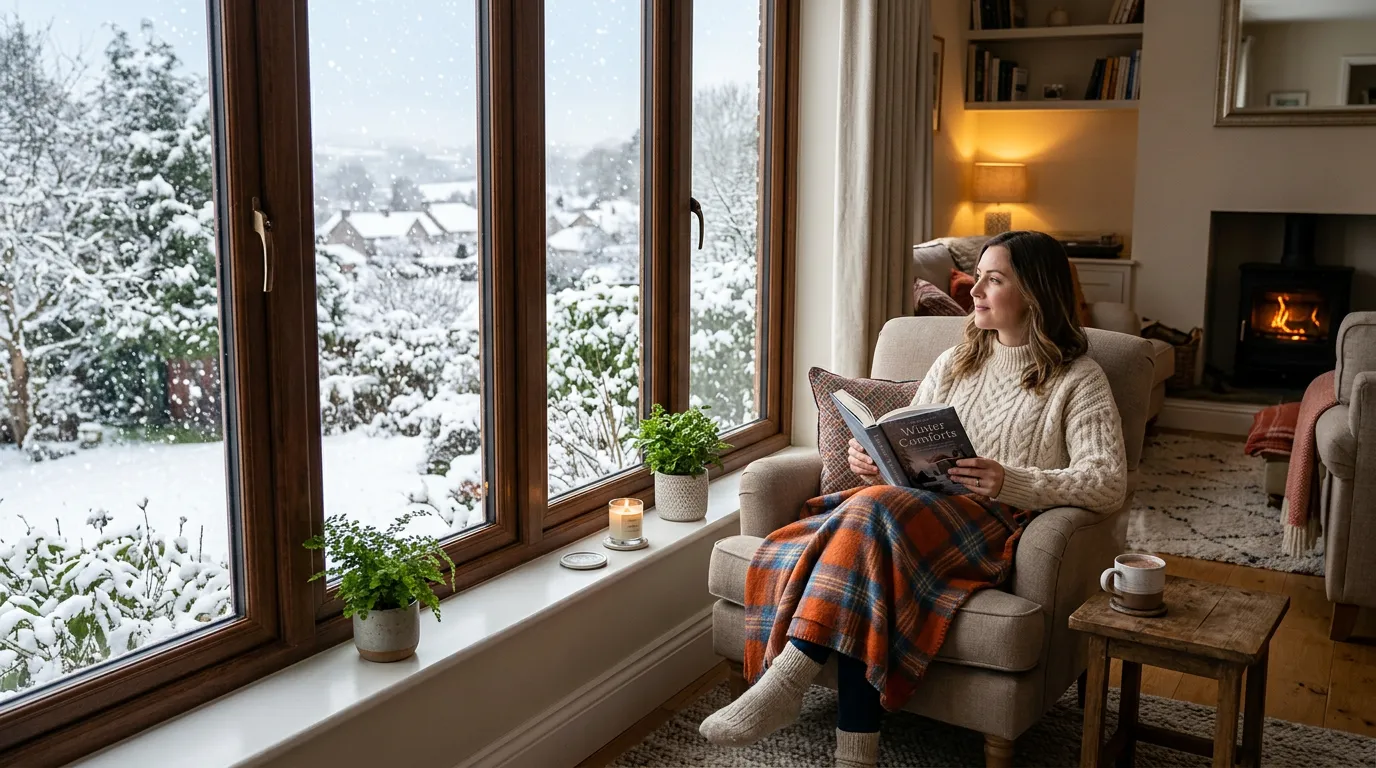 Energy-efficient window keeping home warm during winter in Quebec