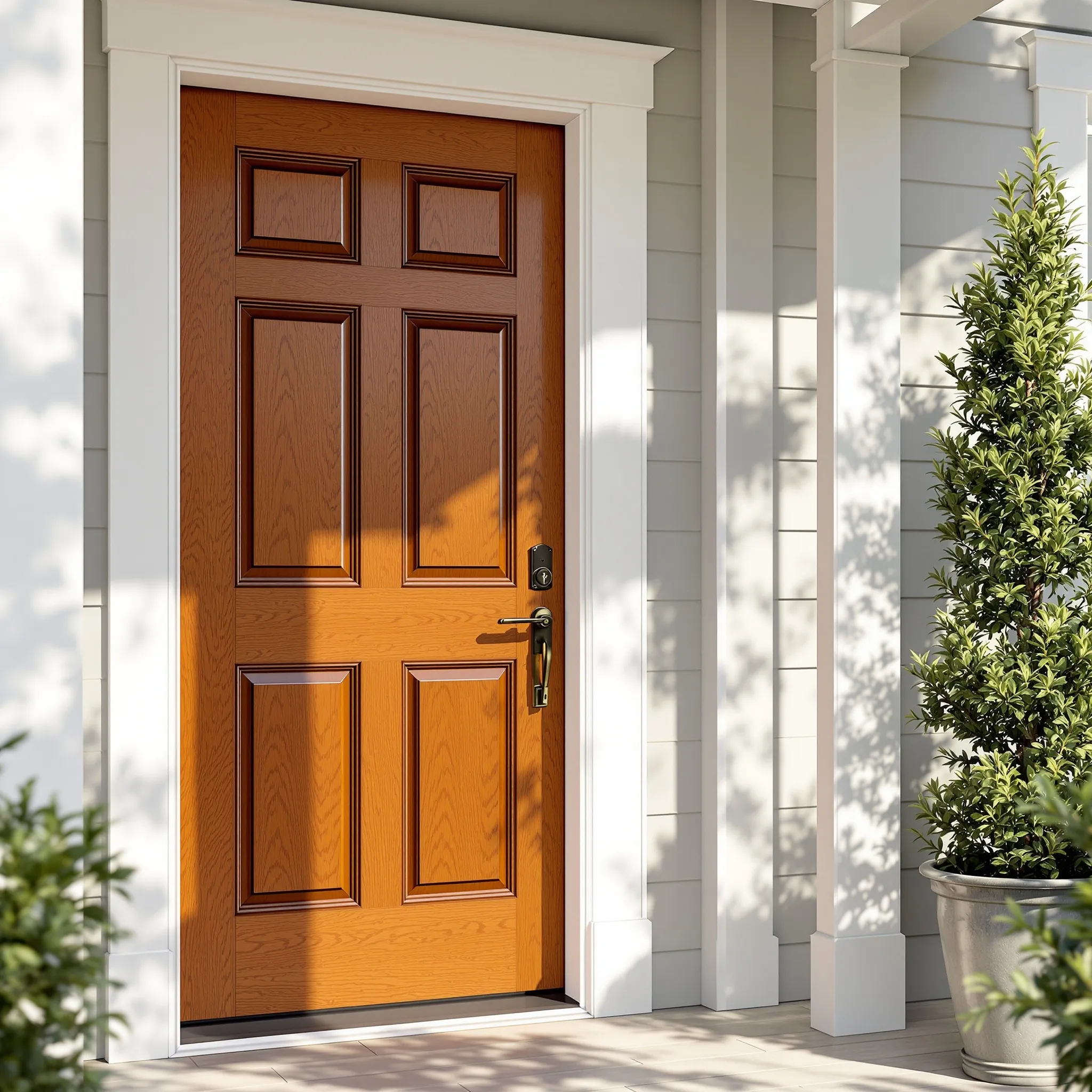 Fiberglass Classic Wood-Grain Entry Door