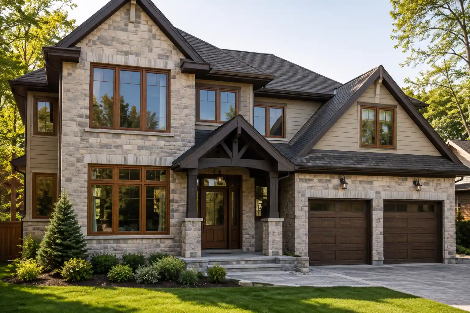 Imitation Wood Windows